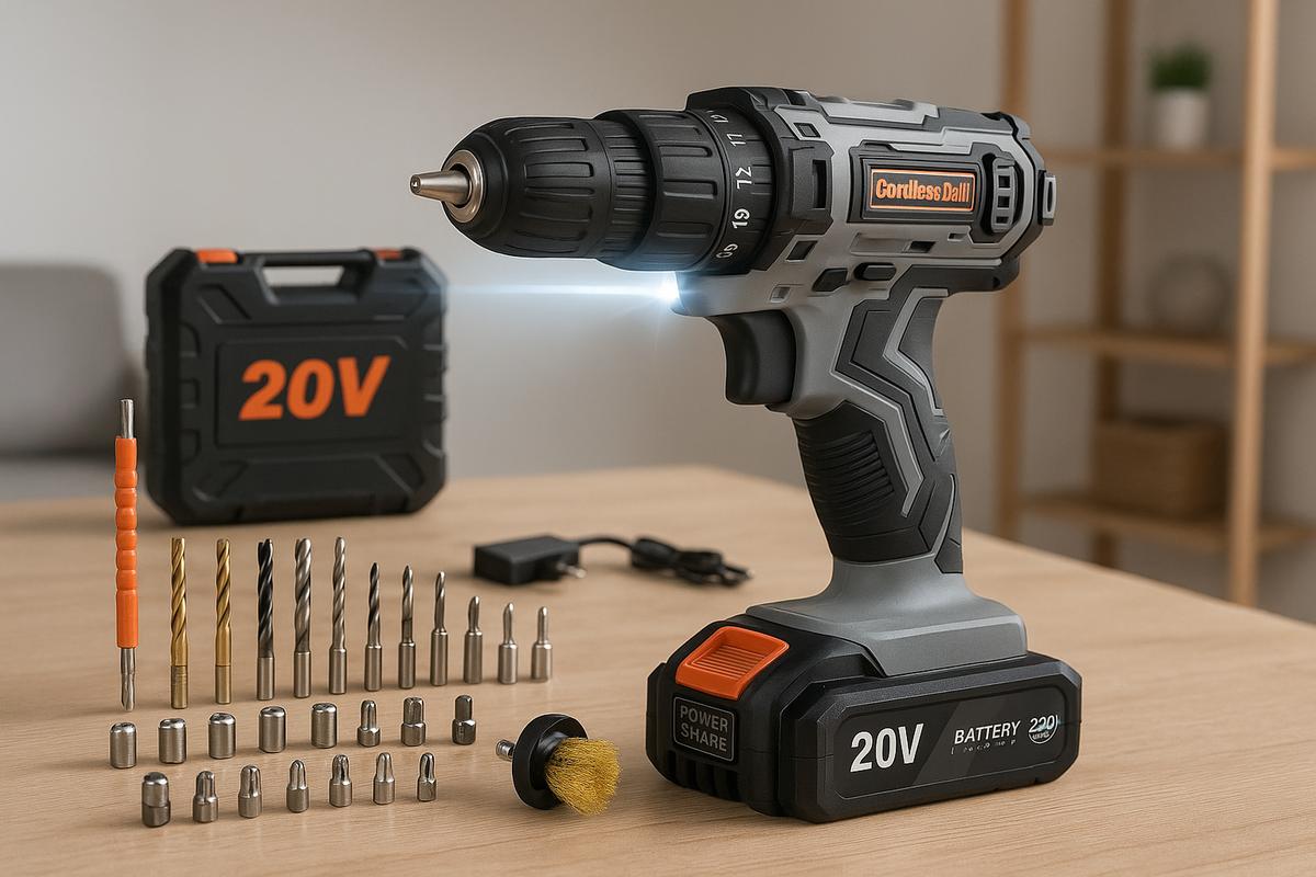 trapano avvitatore 20v maxi praticit224 e accessori a un prezzo mini