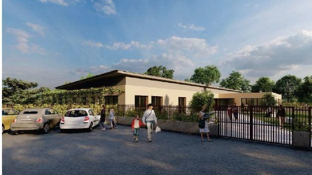 Rendering della nuova scuola per l’infanzia a San Leonardo in Treponzio il cui iter procede spedito Rendering della nuova scuola per l’infanzia a San Leonardo in Treponzio il cui iter procede spedito