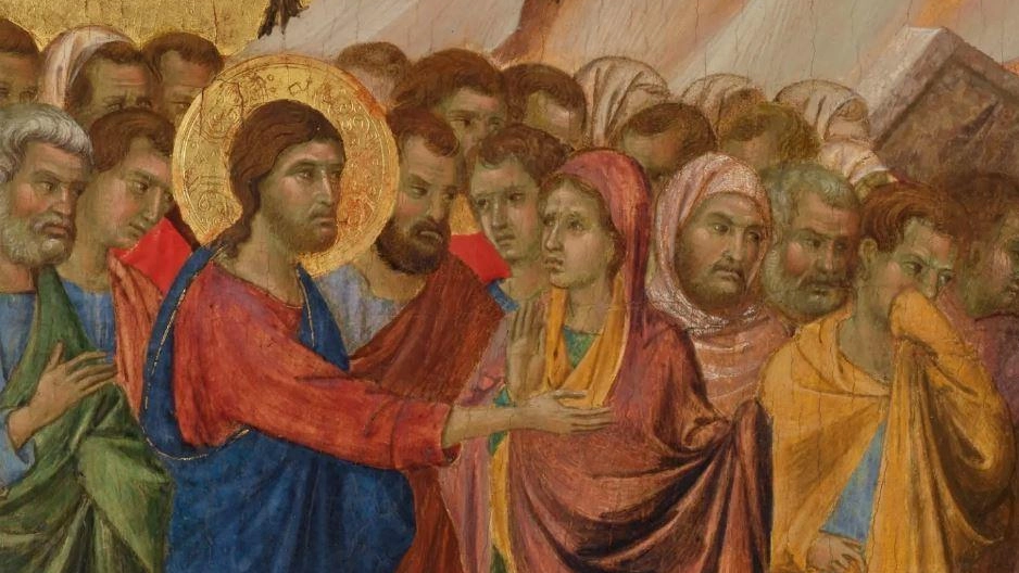 “La resurrezione di Lazzaro“ di Duccio di Buoninsegna è l’immagine simbolo della mostra