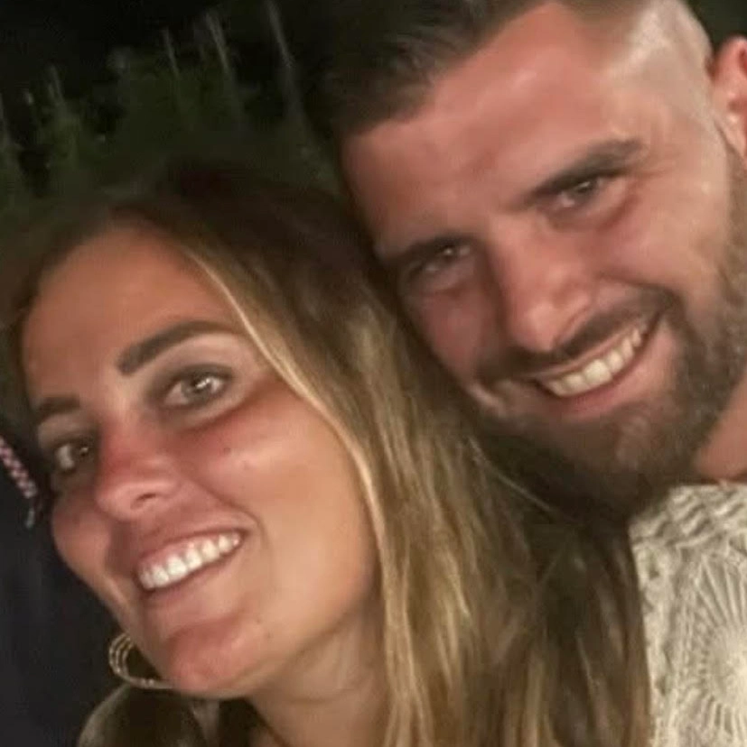 Martina e Marco, in un momento felice insieme
