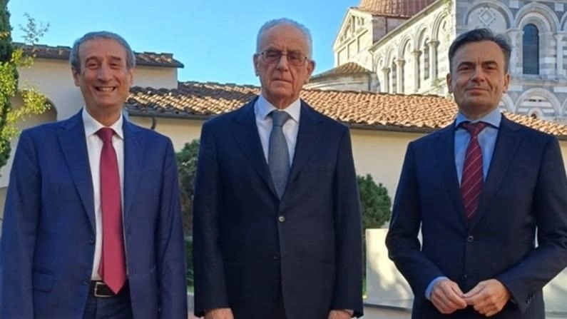 Da sinistra Giuseppe Anastasi, Luciano Lenzini e Giuseppe Iannaccone Da sinistra Giuseppe Anastasi, Luciano Lenzini e Giuseppe Iannaccone