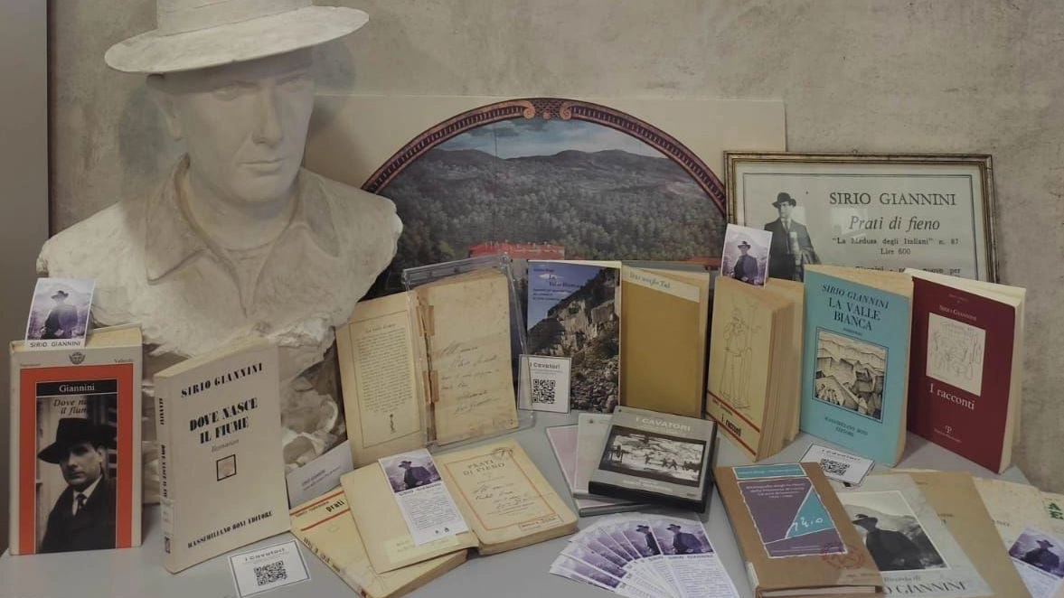 Il 2025 segnerà il centenario della nascita di Sirio Giannini. La biblioteca comunale di Seravezza ha allestito un angolo lettura dedicato all'autore, con opere, ritratto e scultura di Dino De Ranieri. I visitatori possono esplorare i testi dell'autore e guardare il documentario "I cavatori" di Lorenzo Tarabella, diretto da Giannini. Il 2025 segnerà il centenario della nascita di Sirio Giannini. La biblioteca comunale di Seravezza ha allestito un angolo lettura dedicato all'autore, con opere, ritratto e scultura di Dino De Ranieri. I visitatori possono esplorare i testi dell'autore e guardare il documentario "I cavatori" di Lorenzo Tarabella, diretto da Giannini.