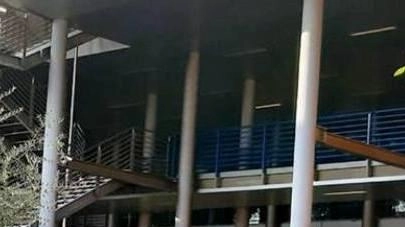 L’ingresso dell’ospedale Versilia