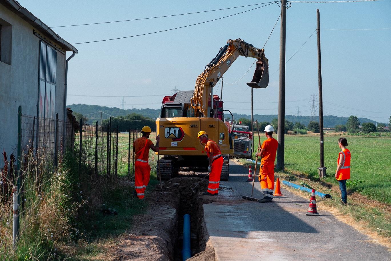 bientina al via i lavori per il nuovo acquedotto in via di fungaia