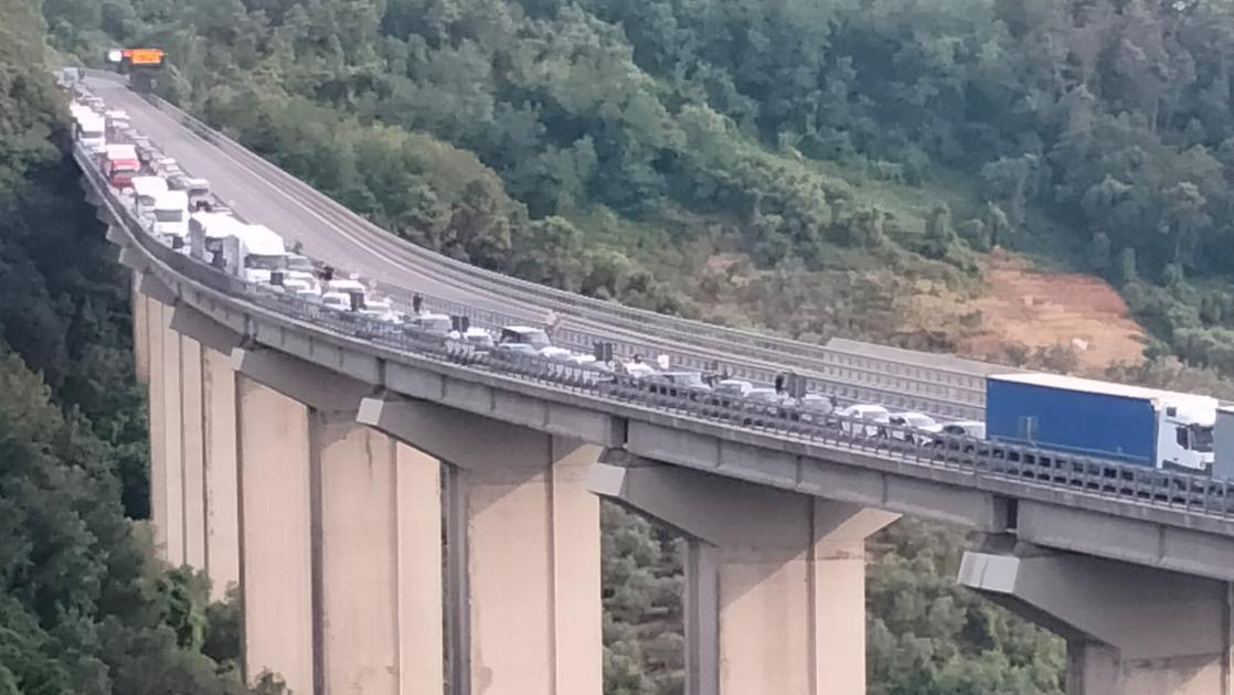 incendio a massarosa oggi camion in fiamme blocca la bretella automobilisti intrappolati per ore