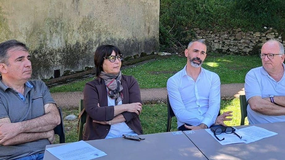 Da sinistra Carlo Fontana, la direttrice artistica Franca Dini, Davide Monaco e il sindaco Lorenzo Alessandrini