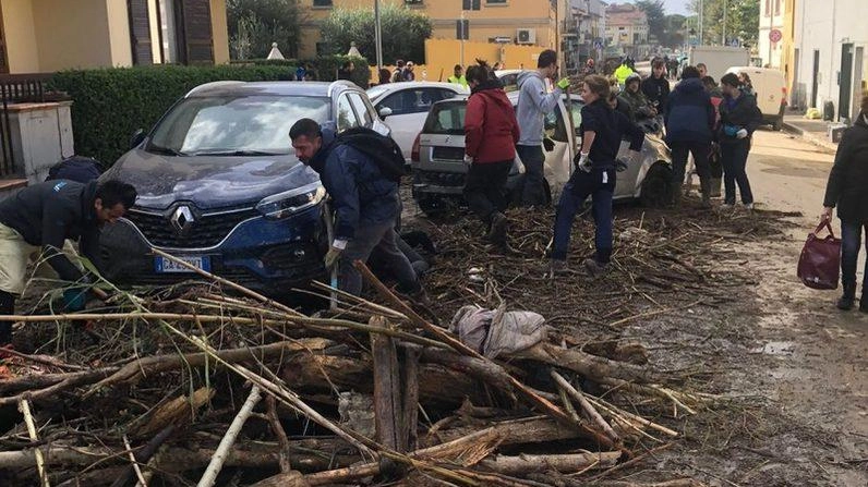 Una delle immagini della tremenda alluvione di novembre 2023 Una delle immagini della tremenda alluvione di novembre 2023