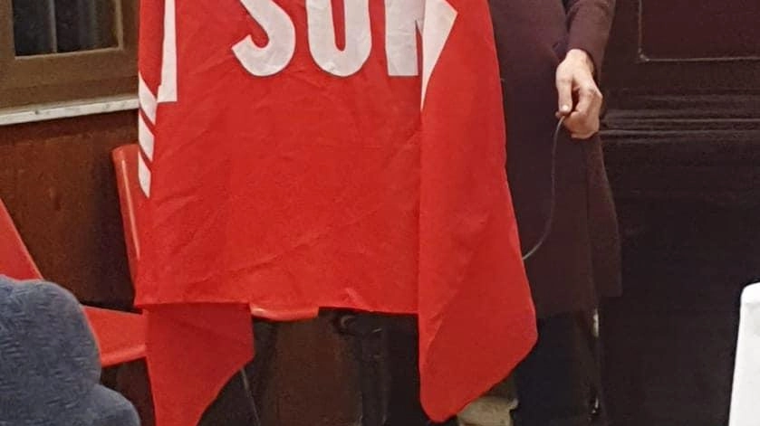 Un’attivista del Sunia Pisa Un’attivista del Sunia Pisa