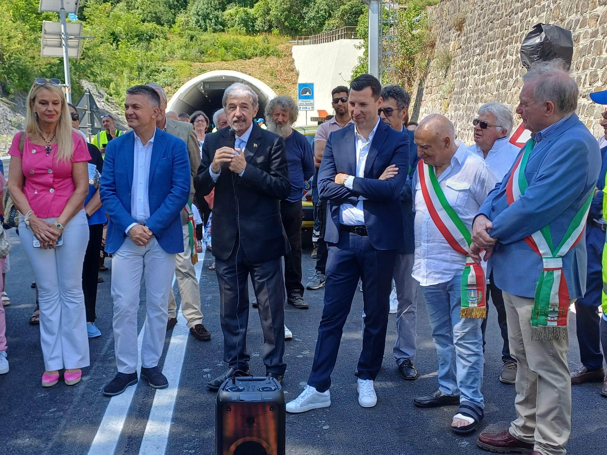 Riaperto il tunnel Madonna della Guardia, fondamentale per il Levante spezzino Riaperto il tunnel Madonna della Guardia, fondamentale per il Levante spezzino