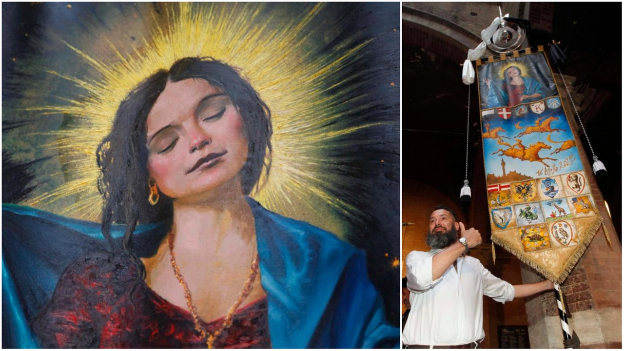 Presentato il Drappellone dell'Assunta: il 16 agosto la carriera (Foto Lazzeroni) Presentato il Drappellone dell'Assunta: il 16 agosto la carriera (Foto Lazzeroni)