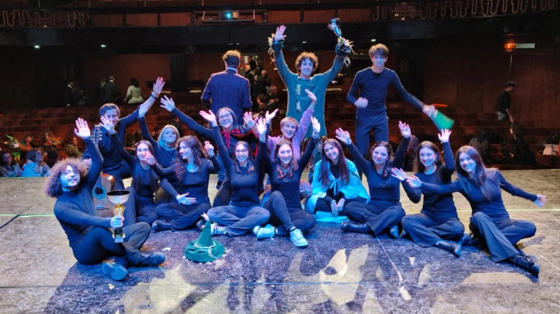Alcuni degli studenti del Forteguerri. protagonisti di «Dream on» Alcuni degli studenti del Forteguerri. protagonisti di «Dream on»