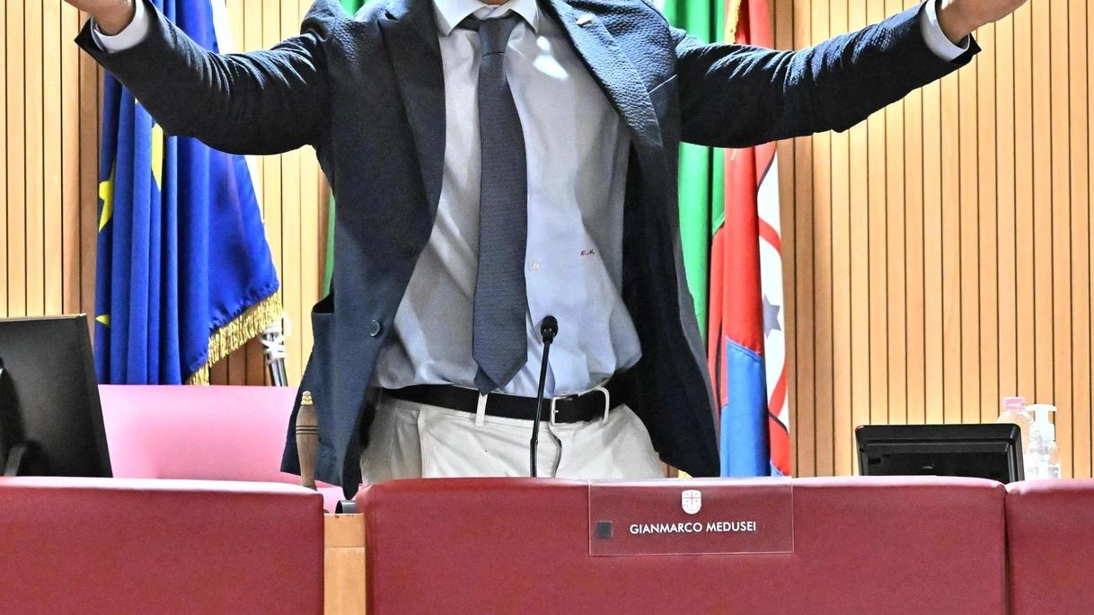Il presidente del Consiglio regionale, Gianmarco Medusei, passato a Fratelli d’Italia Il presidente del Consiglio regionale, Gianmarco Medusei, passato a Fratelli d’Italia