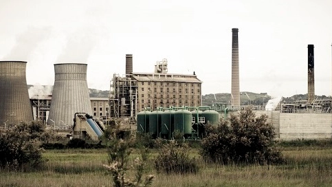 Il parco industriale Solvay a Rosignano Il parco industriale Solvay a Rosignano