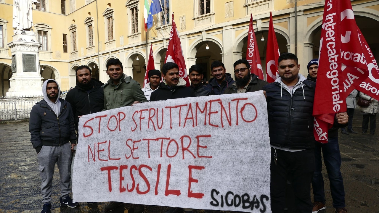 Una protesta Si Cobas Una protesta Si Cobas