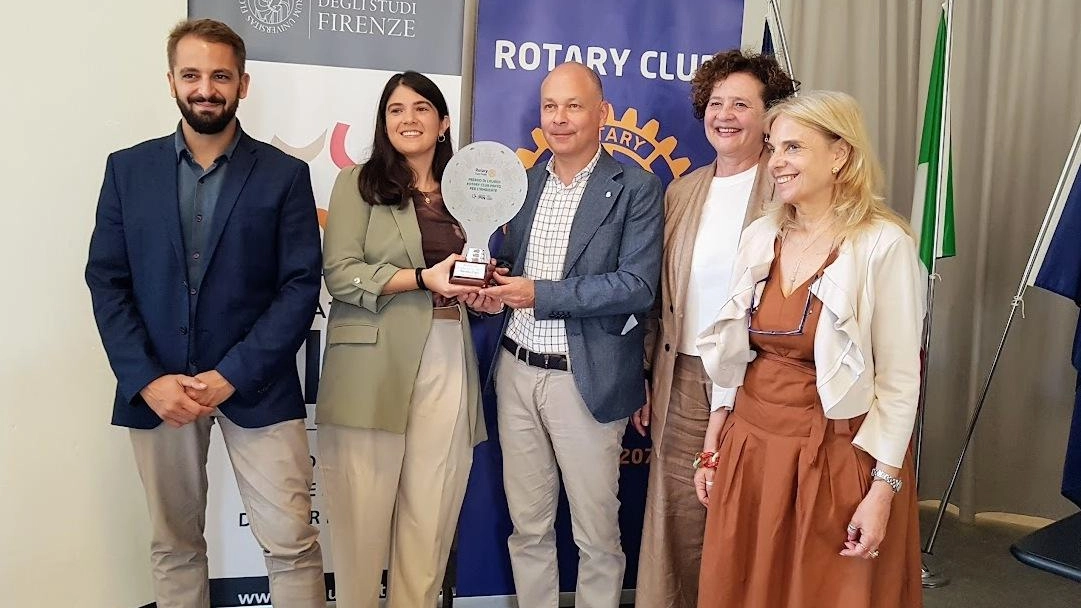 Matilde Ciani alla cerimonia di premiazione che si è svolta al Pin Matilde Ciani alla cerimonia di premiazione che si è svolta al Pin