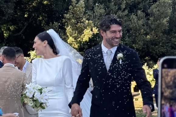 Cecilia Rodriguez e Ignazio Moser subito dopo il "sì". Fonte: Instagram Cecilia Rodriguez