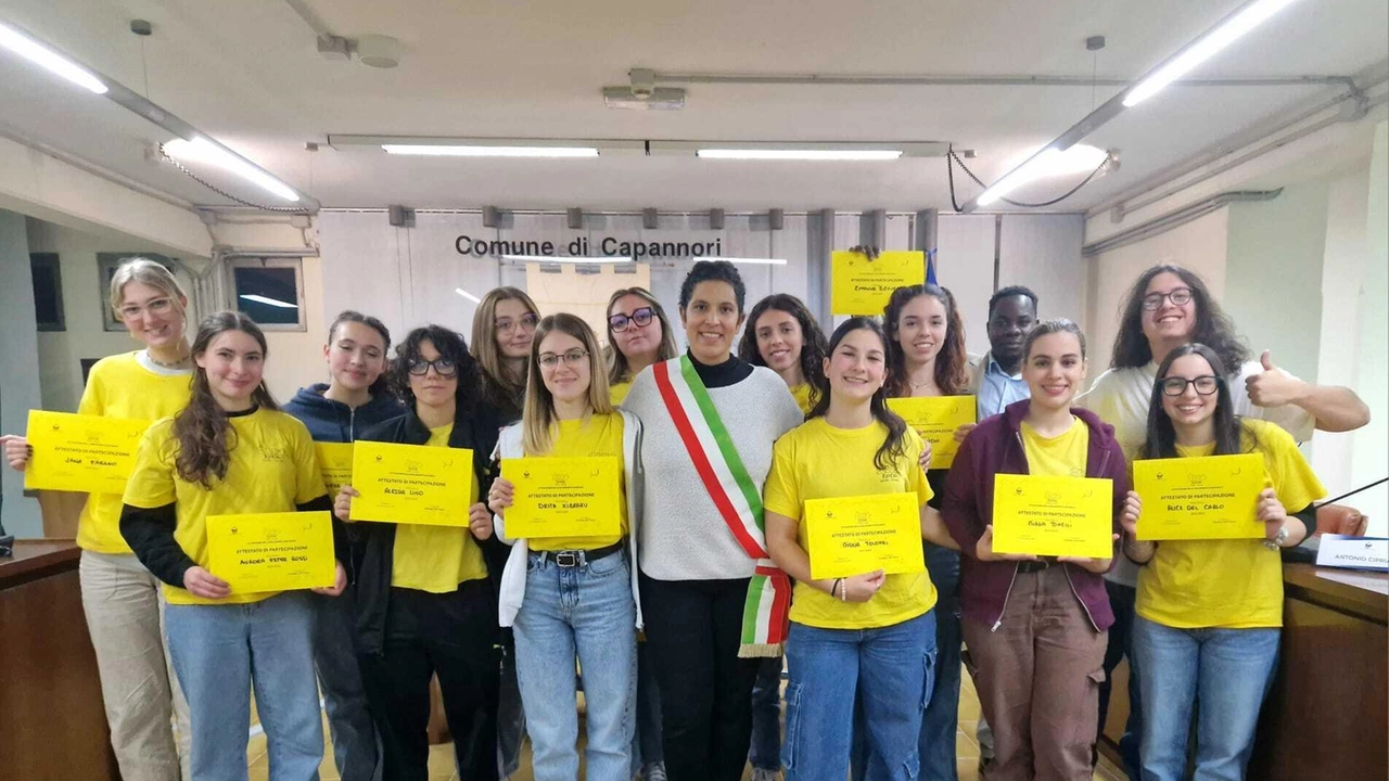 L’assessora Berti coi giovani