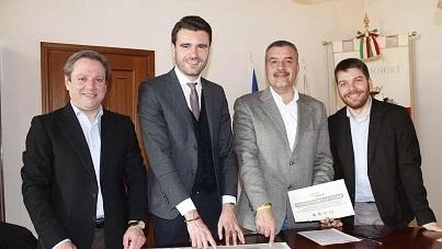 I quattro firmatari del Piano Strutturale Itercomunale I quattro firmatari del Piano Strutturale Itercomunale