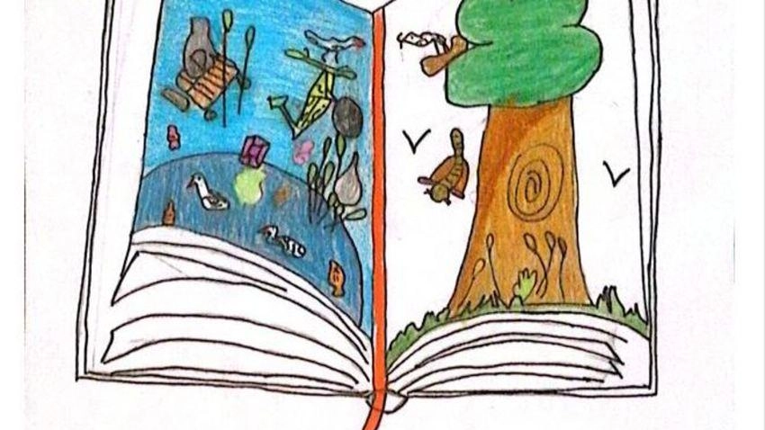 Il disegno ’Scrivi un futuro pulito pagina dopo pagina’ Il disegno ’Scrivi un futuro pulito pagina dopo pagina’