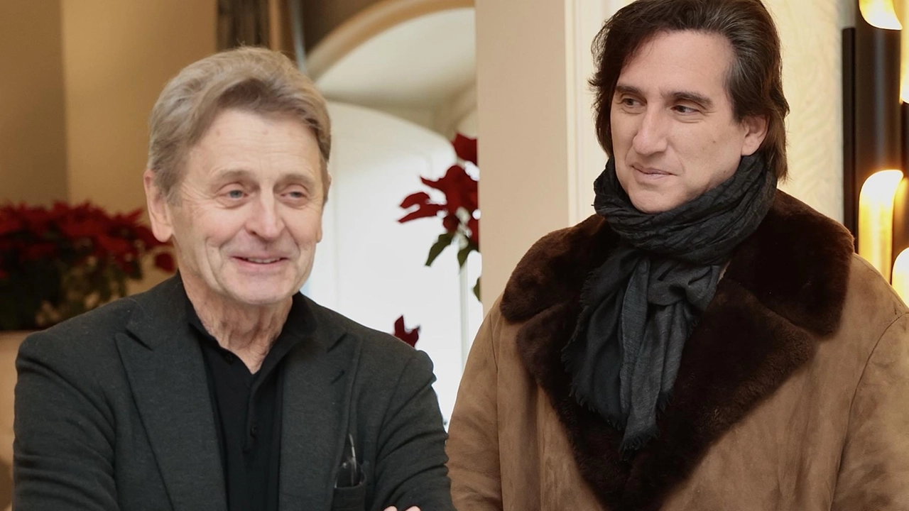 Hershey Felder (a destra) insieme al ballerino Michail Baryšnikov, una delle ultime star che ha portato a Firenze Hershey Felder (a destra) insieme al ballerino Michail Baryšnikov, una delle ultime star che ha portato a Firenze