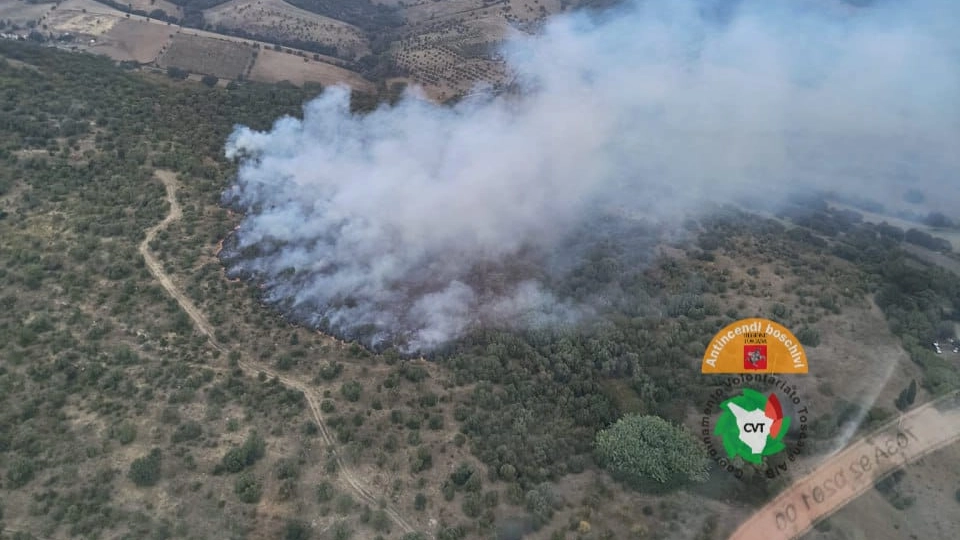 L'incendio di Campagnatico
