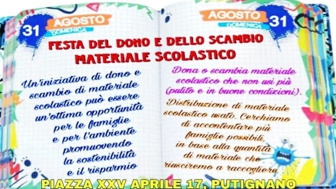 La festa del dono e dello scambio La festa del dono e dello scambio