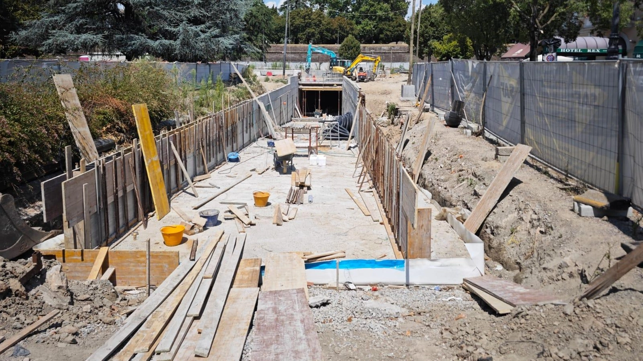 Il cantiere nel piazzale Ricasoli Il cantiere nel piazzale Ricasoli