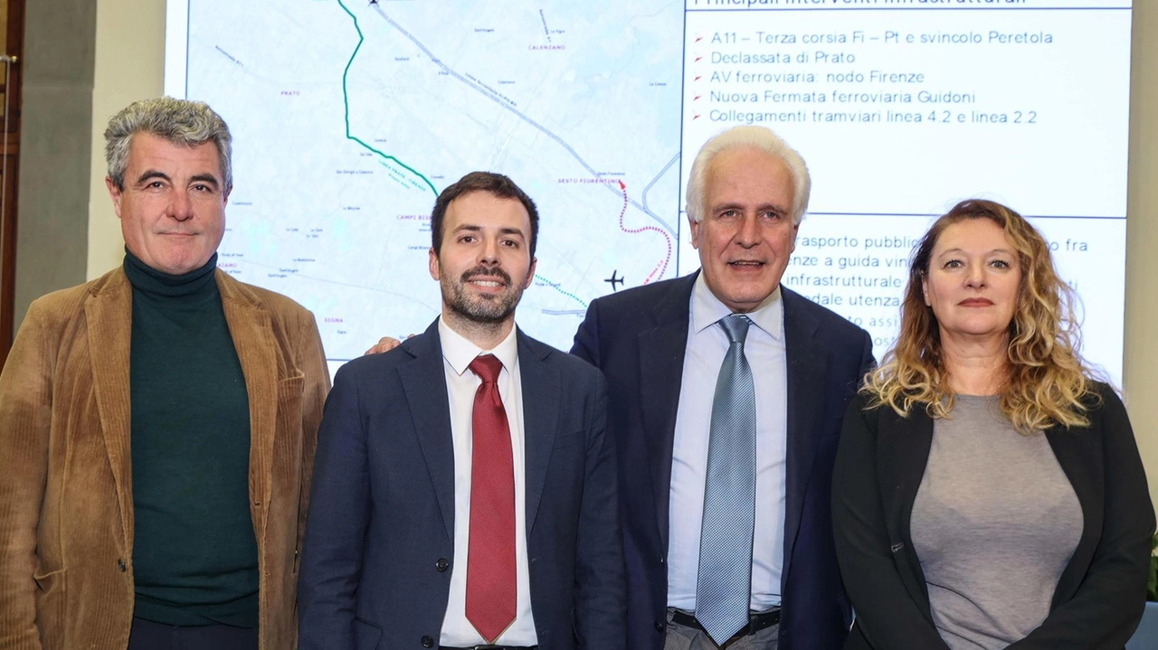 L’assessore. Baccelli, il sindaco di Campi Tagliaferri, il presidente Giani e la sindaca Bugetti ieri a Firenze L’assessore. Baccelli, il sindaco di Campi Tagliaferri, il presidente Giani e la sindaca Bugetti ieri a Firenze