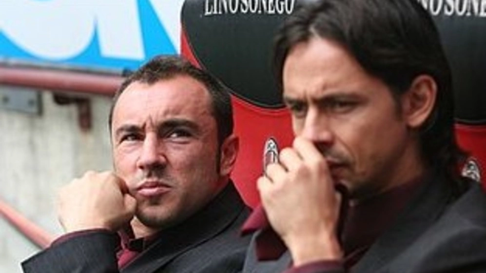 Cristian Brocchi e Filippo Inzaghi Cristian Brocchi e Filippo Inzaghi