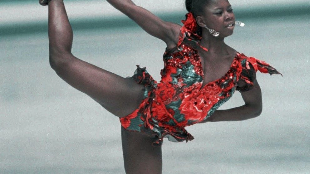 La pattinatrice Surya Bonaly