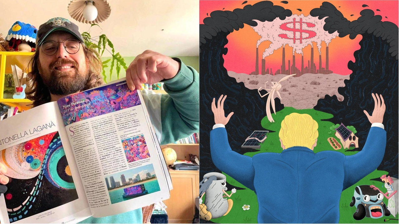 Niro Perrone e la vignetta finita in copertina del New York Times