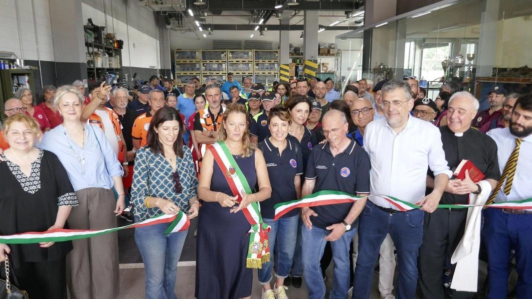 L’inaugurazione della nuova struttura della Protezione civile sabato scorso L’inaugurazione della nuova struttura della Protezione civile sabato scorso
