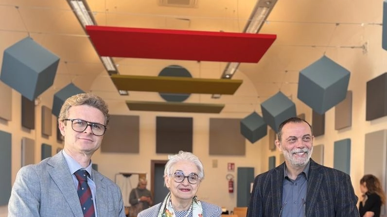 Da sinistra: ex direttore Matteo Fossi, la presidente Anna Carli e il neo direttore Carlomoreno Volpini Da sinistra: ex direttore Matteo Fossi, la presidente Anna Carli e il neo direttore Carlomoreno Volpini
