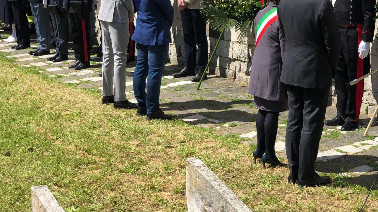 Un momento della cerimonia di ieri Un momento della cerimonia di ieri