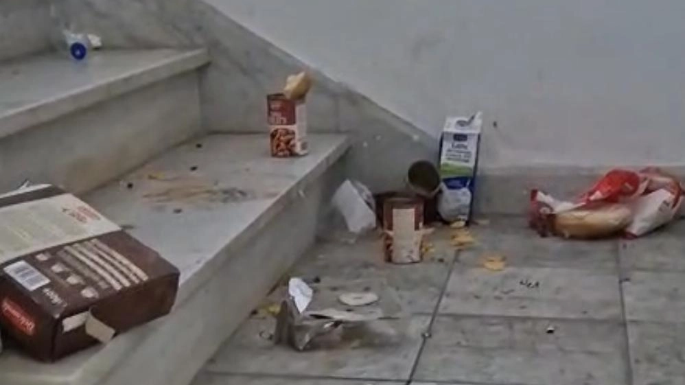 Confezioni di biscotti, contenitori di bevande, fazzoletti, gradini e pavimenti al limite della praticabilità. Non lasciano dubbi le video-denunce realizzate... Confezioni di biscotti, contenitori di bevande, fazzoletti, gradini e pavimenti al limite della praticabilità. Non lasciano dubbi le video-denunce realizzate...