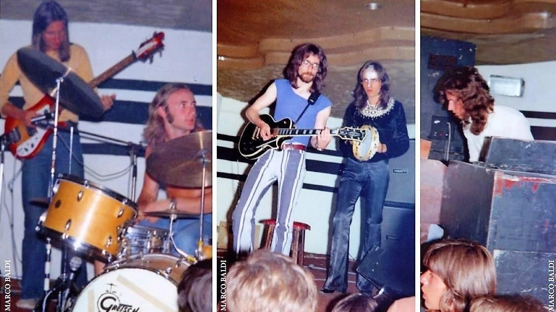 I Genesis quando nell’estate del 1973 si esibirono con successo al Piper di Viareggio
