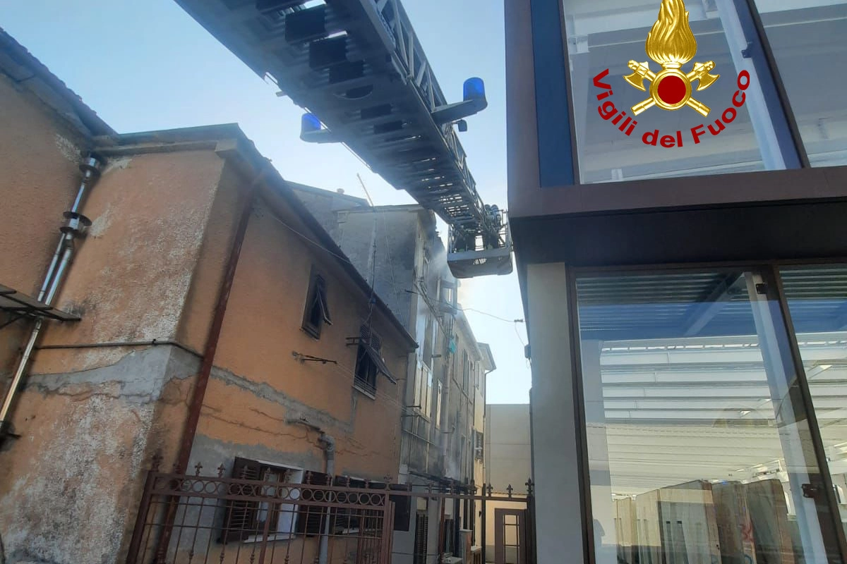 L'intervento dei vigili del fuoco