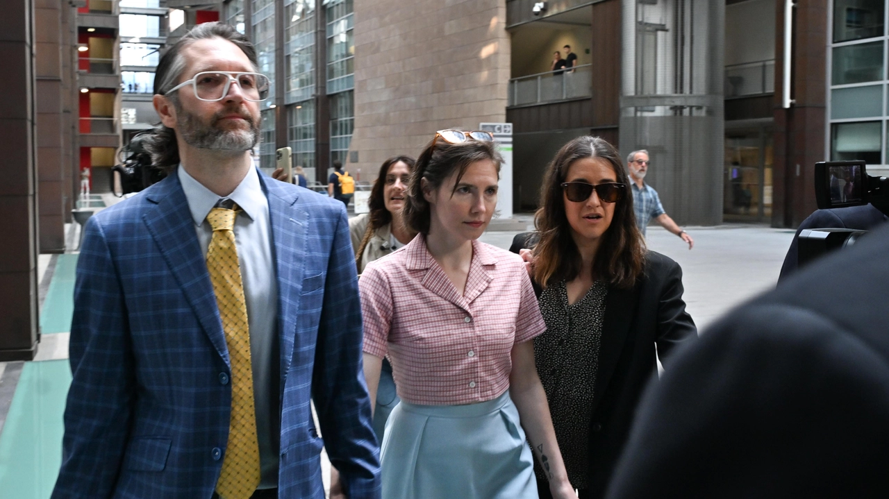 Amanda Knox in tribunale a Firenze (New Press Photo)