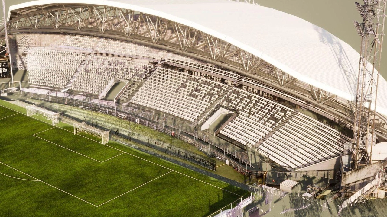 Il progetto della copertura della Curva Ferrovia, i lavori già avviati termineranno a dicembre con inaugurazione prevista in occasione della partita contro il Mantova: lo stadio ’Picco’ ha una capienza di oltre 12mila posti con il via libera della Commissione provinciale di vigilanza (foto d’archivio) Il progetto della copertura della Curva Ferrovia, i lavori già avviati termineranno a dicembre con inaugurazione prevista in occasione della partita contro il Mantova: lo stadio ’Picco’ ha una capienza di oltre 12mila posti con il via libera della Commissione provinciale di vigilanza (foto d’archivio)