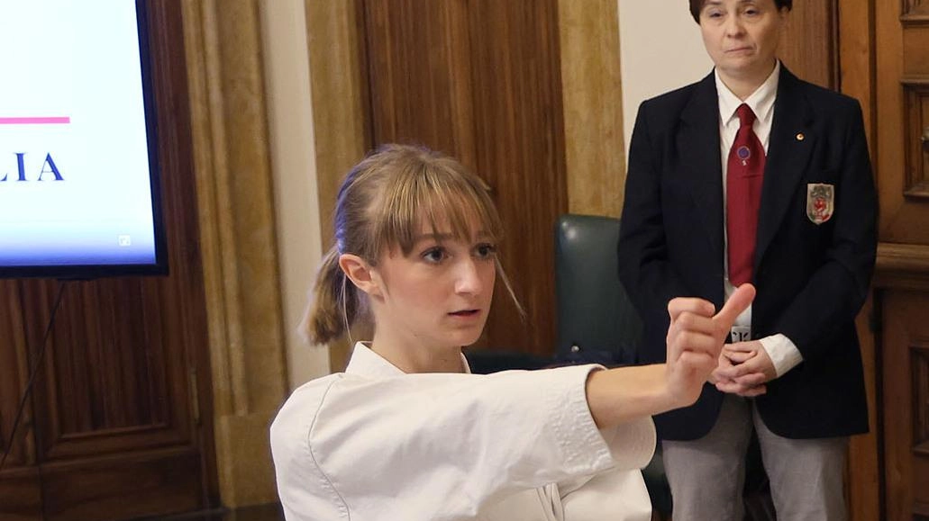 Una gara di karate (foto d’archivio) Una gara di karate (foto d’archivio)