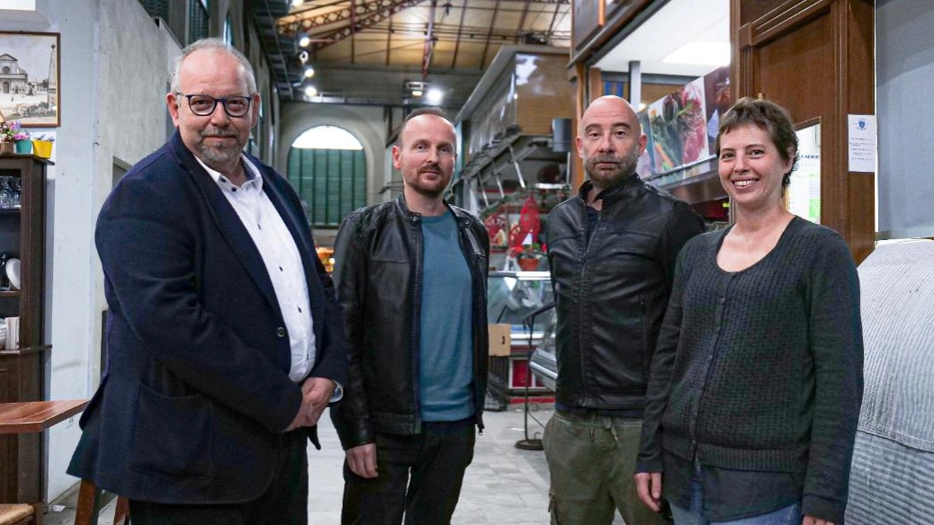Nella foto i registi Matteo de Nicolò e Daniele Palmi di Swolly Studio insieme a Alain Radaelli e Francesca Papini di Reeload Production Company Nella foto i registi Matteo de Nicolò e Daniele Palmi di Swolly Studio insieme a Alain Radaelli e Francesca Papini di Reeload Production Company