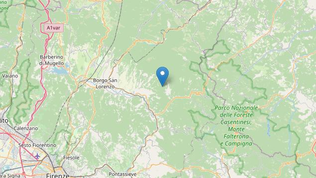 Dicomano, scossa di terremoto in serata