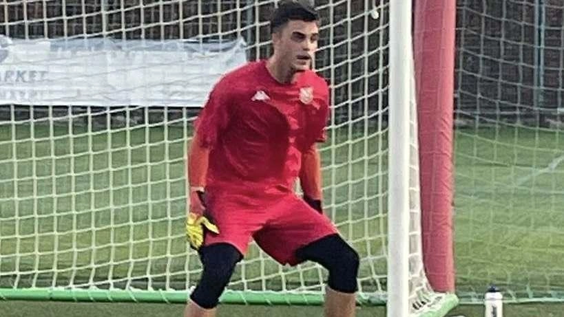 Il portiere Francesco Di Biagio (classe 2004) del Camaiore