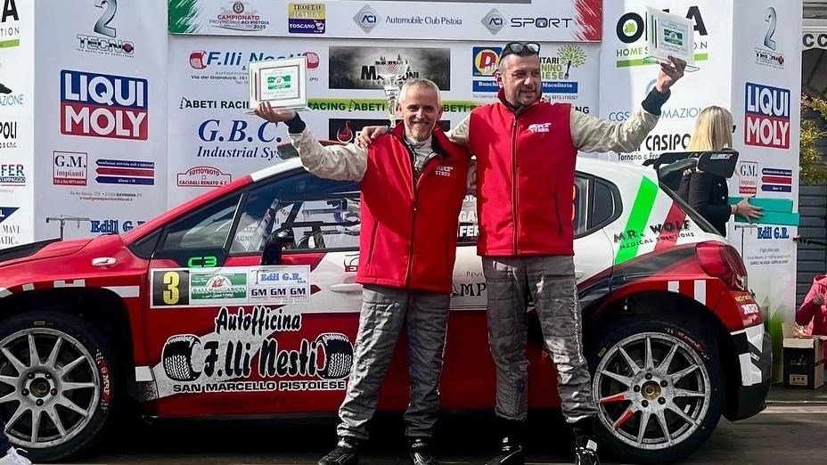 Federico Gasperetti e Federico Ferrari con la Citroen C3 Rally2 della PRT hanno trionfato nell’edizione numero 42 del Rally degli Abeti e Abetone Federico Gasperetti e Federico Ferrari con la Citroen C3 Rally2 della PRT hanno trionfato nell’edizione numero 42 del Rally degli Abeti e Abetone