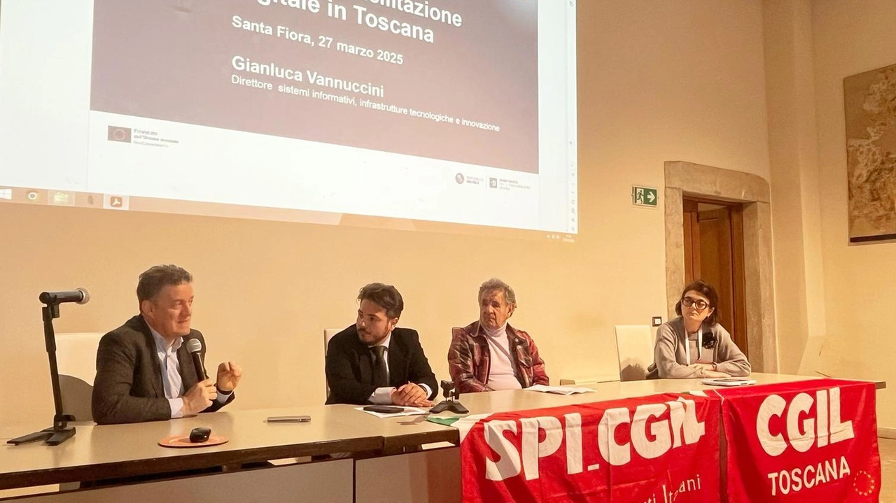 Un momento dell’incontro sul digital divide che si è svolto a Santa Fiora