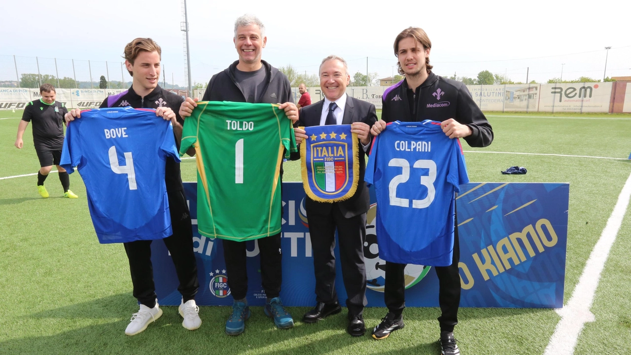In tanti hanno partecipato a questo evento sportivo speciale allestito al campo sportivo Marconcini dell’Oltrera. Bove, Toldo e Colpani ospiti d’onore
