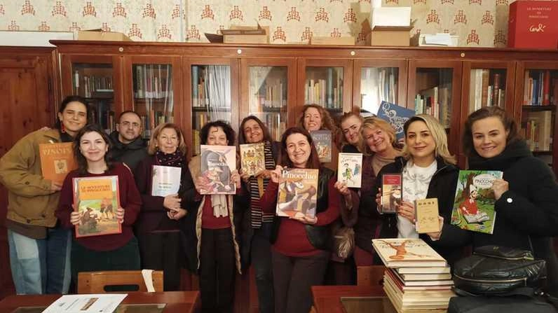 I rappresentanti dei partners del progetto Green Tales con Marina D’Amato I rappresentanti dei partners del progetto Green Tales con Marina D’Amato