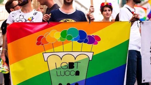 Un’immagine dal Pride dello scorso anno a Lucca Un’immagine dal Pride dello scorso anno a Lucca