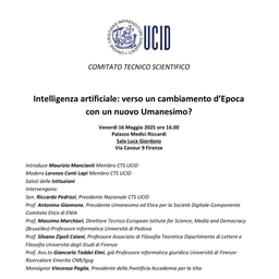 Intelligenza Artificiale e Nuovo Umanesimo, il confronto a Firenze