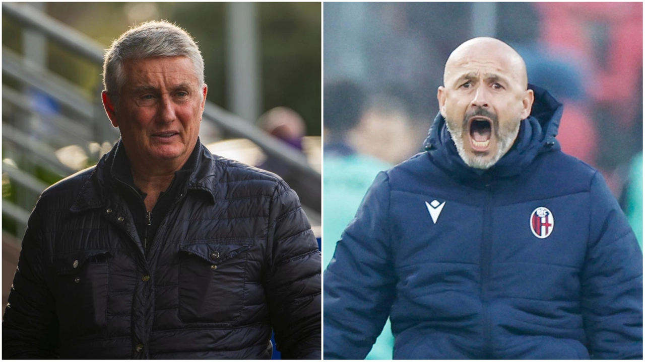 Daniele Pradè, direttore sportivo della Fiorentina, e Vincenzo Italiano, allenatore del Bologna